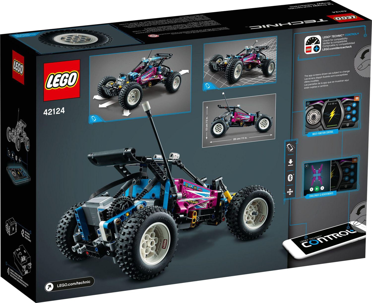 LEGO Technic Off-Road Buggy 42124 Toy Building Kit (374 Pieces)