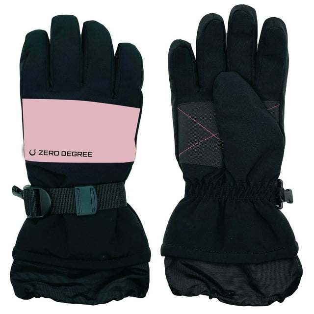 Gants de ski imperméables Zero Degree pour filles de 4 à 16 ans