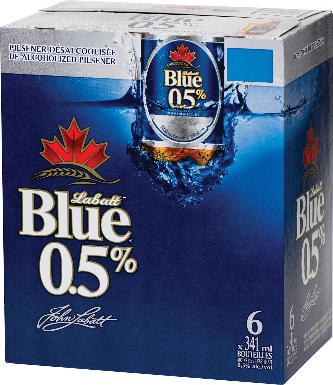 labatt-blue-de-alcoholized-pilsener-6x341ml-bottles-walmart-canada