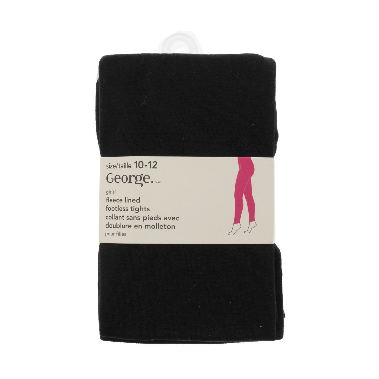 George Girls' Cotton Fashion Tights, Sizes 4-12 