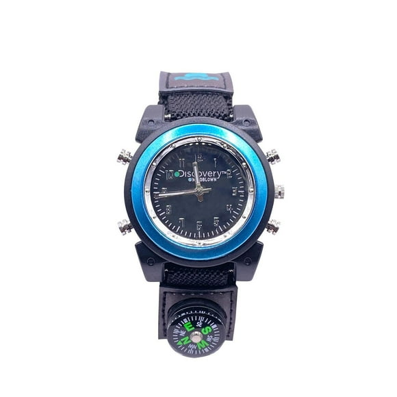 Montre analogique Discovery à bracelet Fastwrap en nylon noir