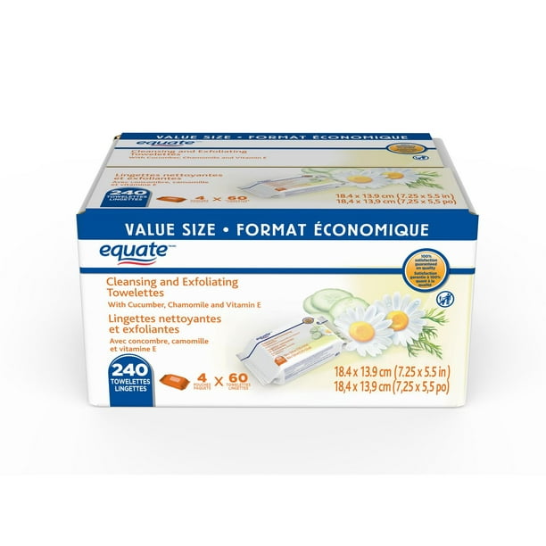Equate Cleansing And Exfoliating Towelettes Walmart.ca