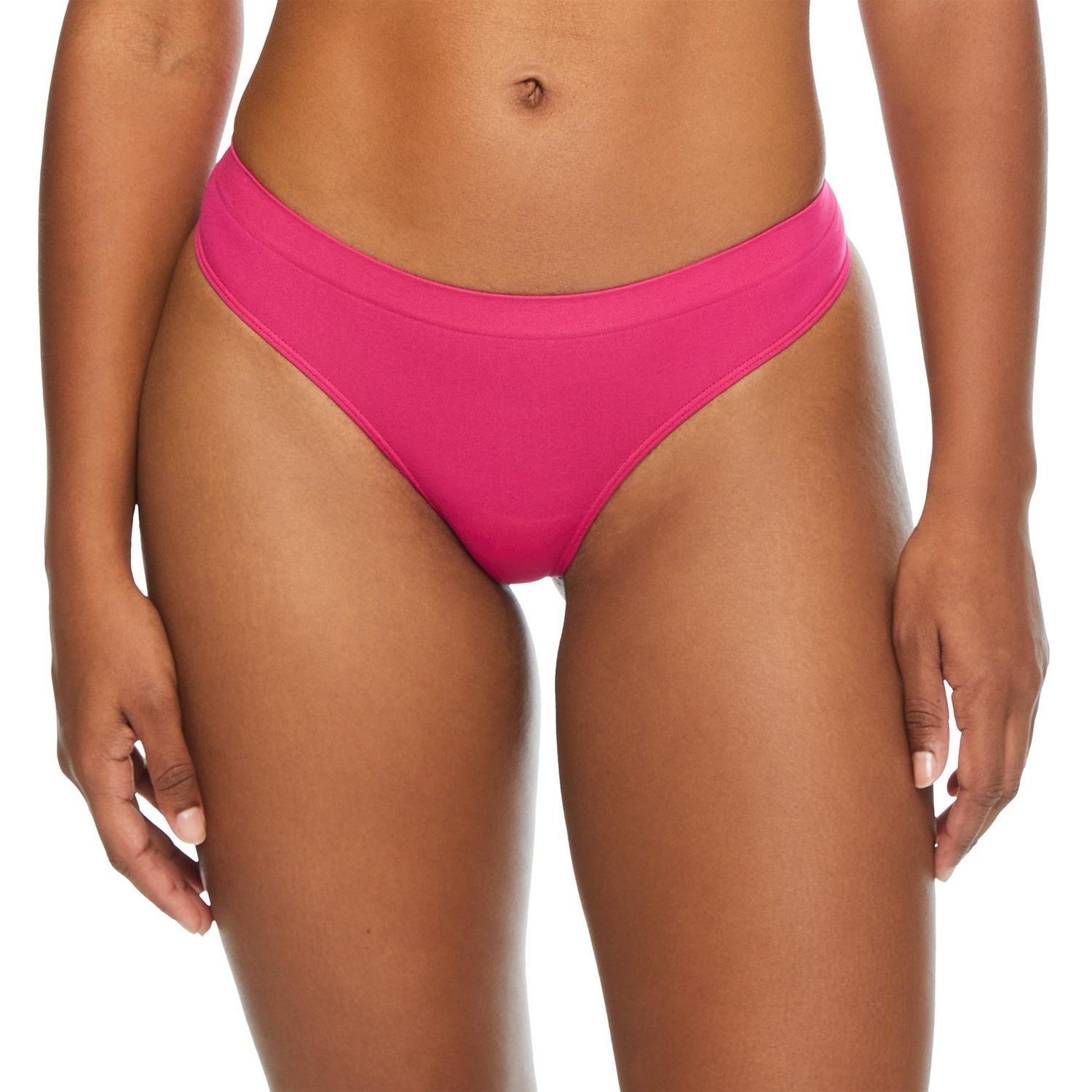 No Boundaries Women's Seamless Thong 2-Pack, Sizes S-XXL