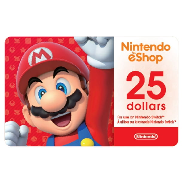 Nintendo eShop $25 Gift Card (Digital Code) - Walmart.ca