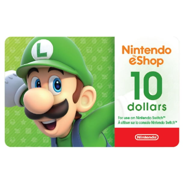 Nintendo eShop $10 Carte-Cadeau (Code Numérique)
