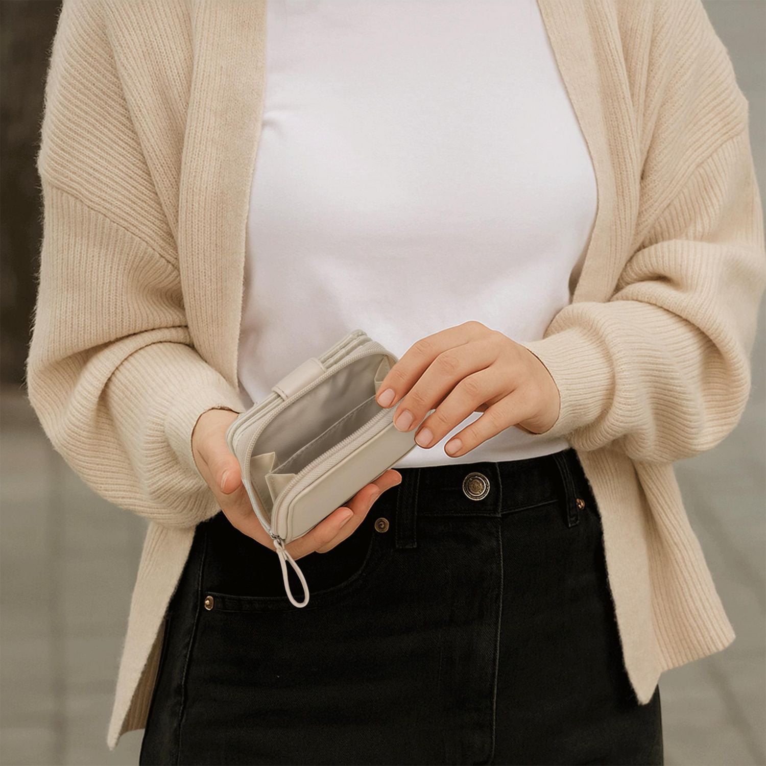 Time And Tru Tab Multi Card French Purse