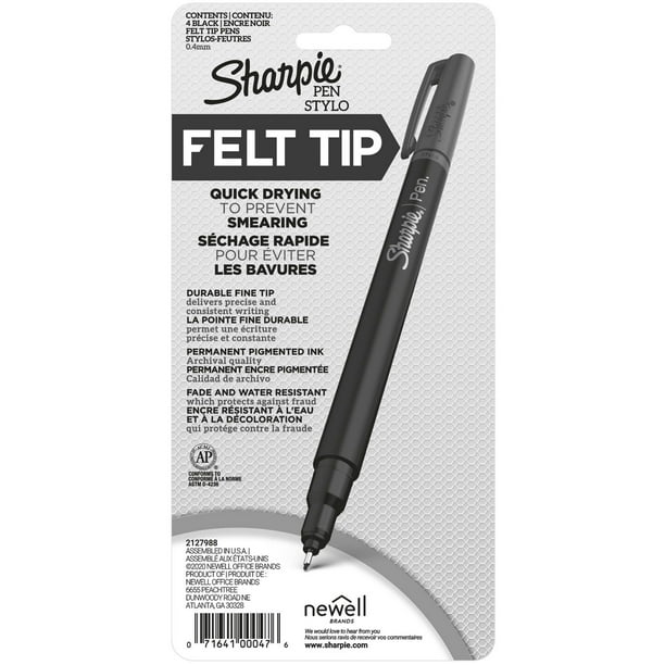 Six stylos à pointe fine Sharpie® - Couleurs classiques