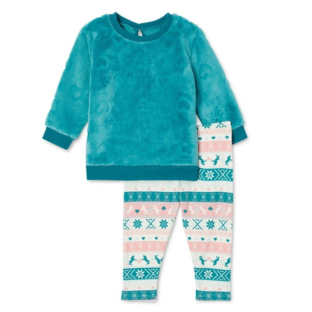 Baby Girls' Cozy Plush 2Piece Set Walmart.ca