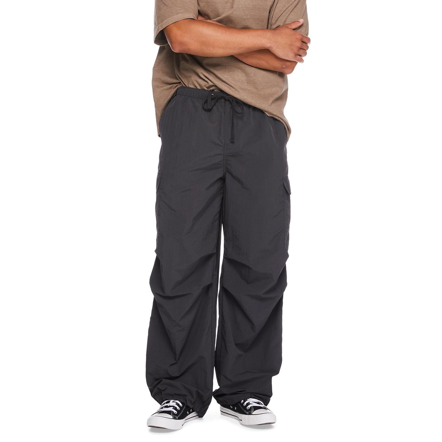 No Boundaries Nylon Parachute Cargo Pants