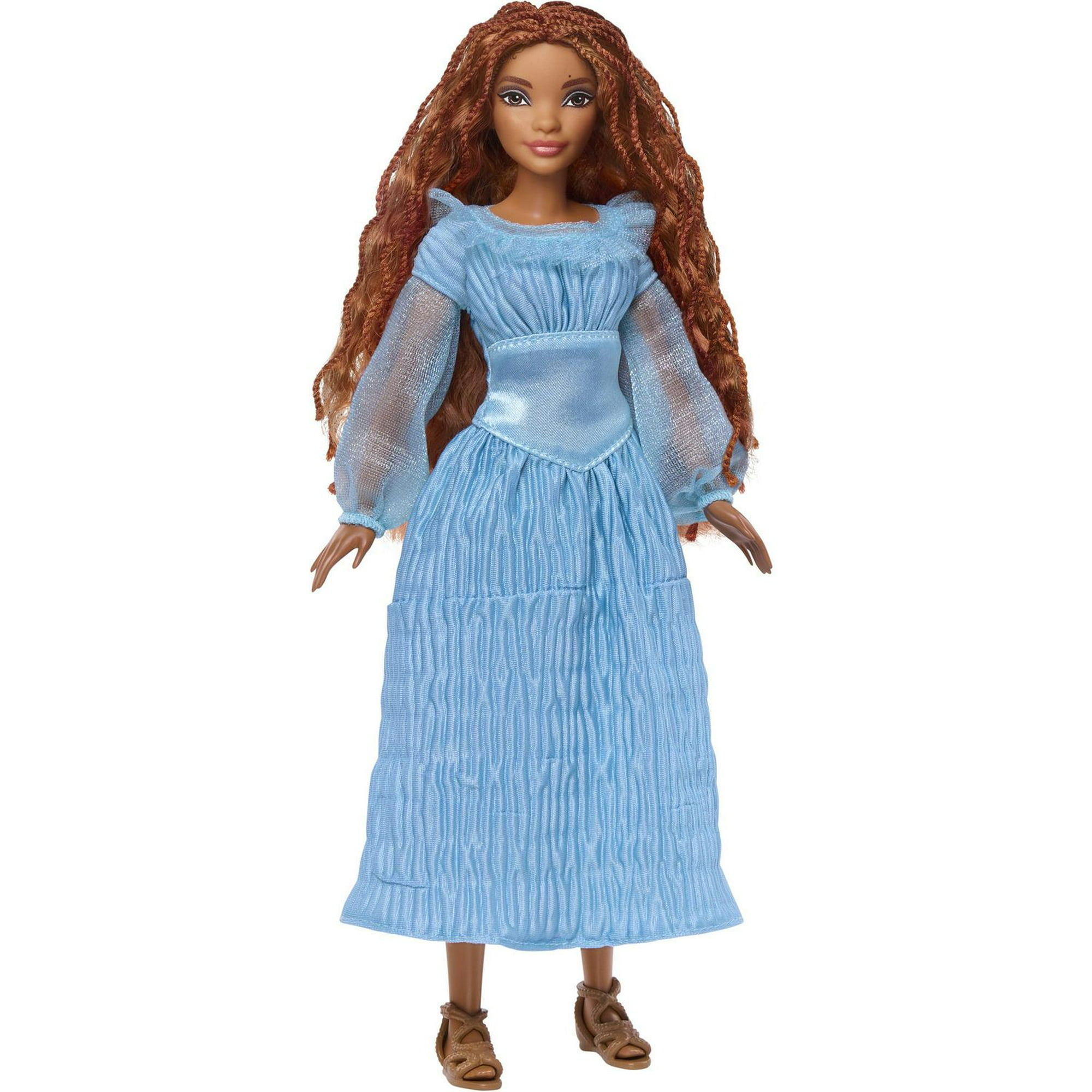 Disney The Little Mermaid Ariel Fashion Doll on Land in Signature Blue  Dress, Toys Inspired by Disney’s The Little Mermaid​​