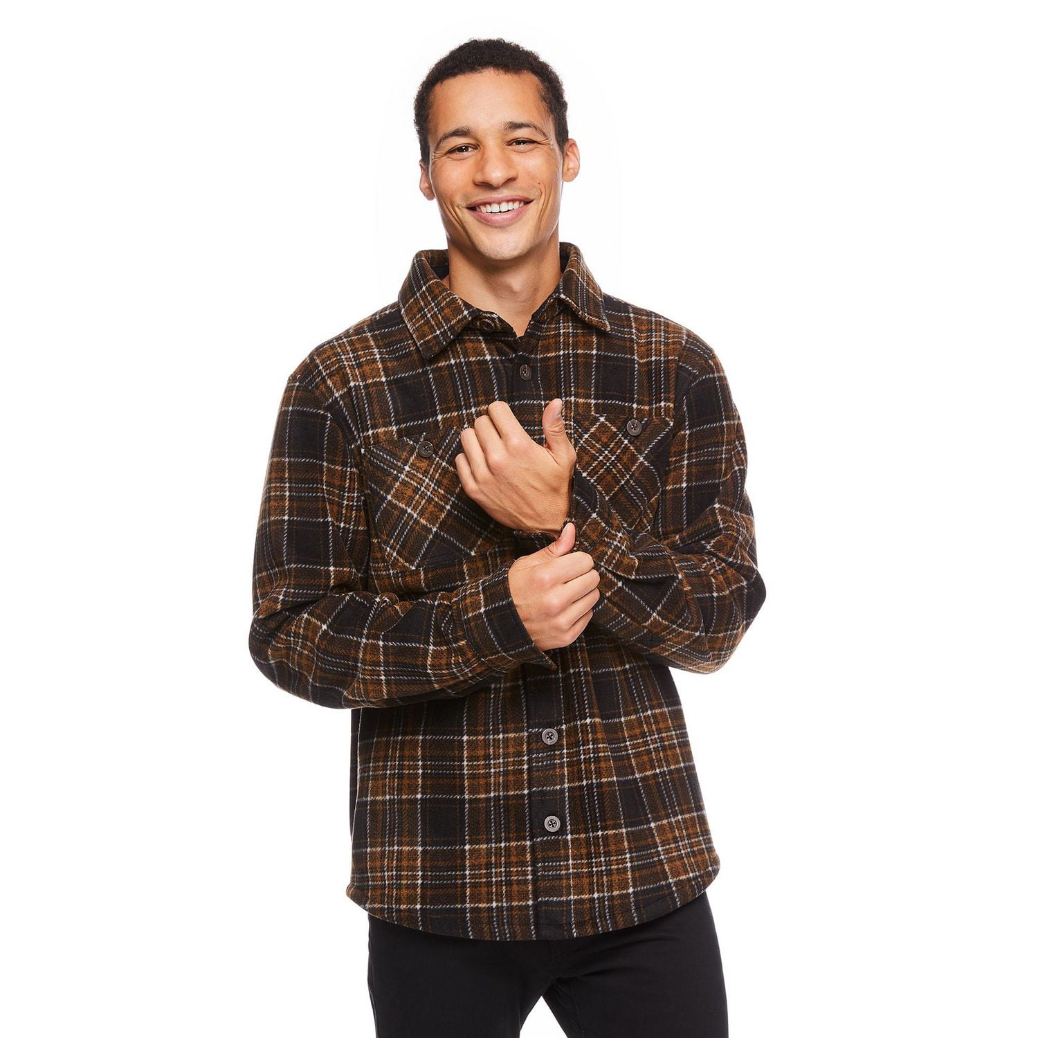 George Men's Fleece Shirt Jacket