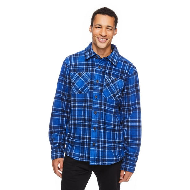 George Men's Fleece Shirt Jacket - Walmart.ca