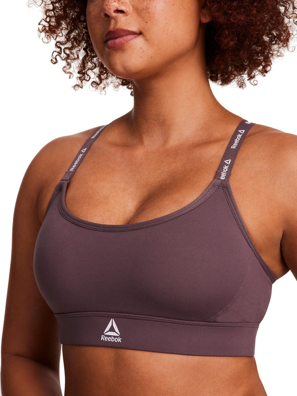 Reebok Women's Low Impact Favorite Racerback Sports Bra with Removable Cups, Sizes S-2XL