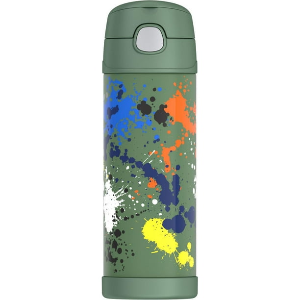 Thermos 16 Oz Vacuum Insulated Hydration Bottle, Paint Splater, 16 Oz ...