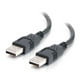 C2G 2m USB 2.0 A mâle à A mâle Câble - noir (6,6 ft) – image 1 sur 6