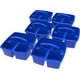 Storex Panier de Rangement avec poignée /Bleu (6 unités/paquet) – image 1 sur 5