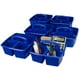 Storex Panier de Rangement avec poignée /Bleu (6 unités/paquet) – image 3 sur 5