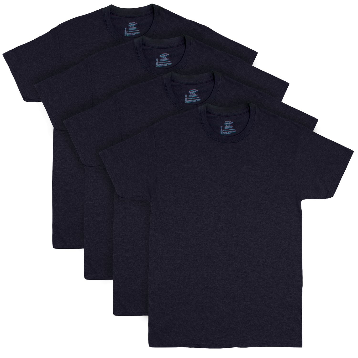Hanes ComfortSoft Toddler Crewneck T-Shirt 3-Pack Black