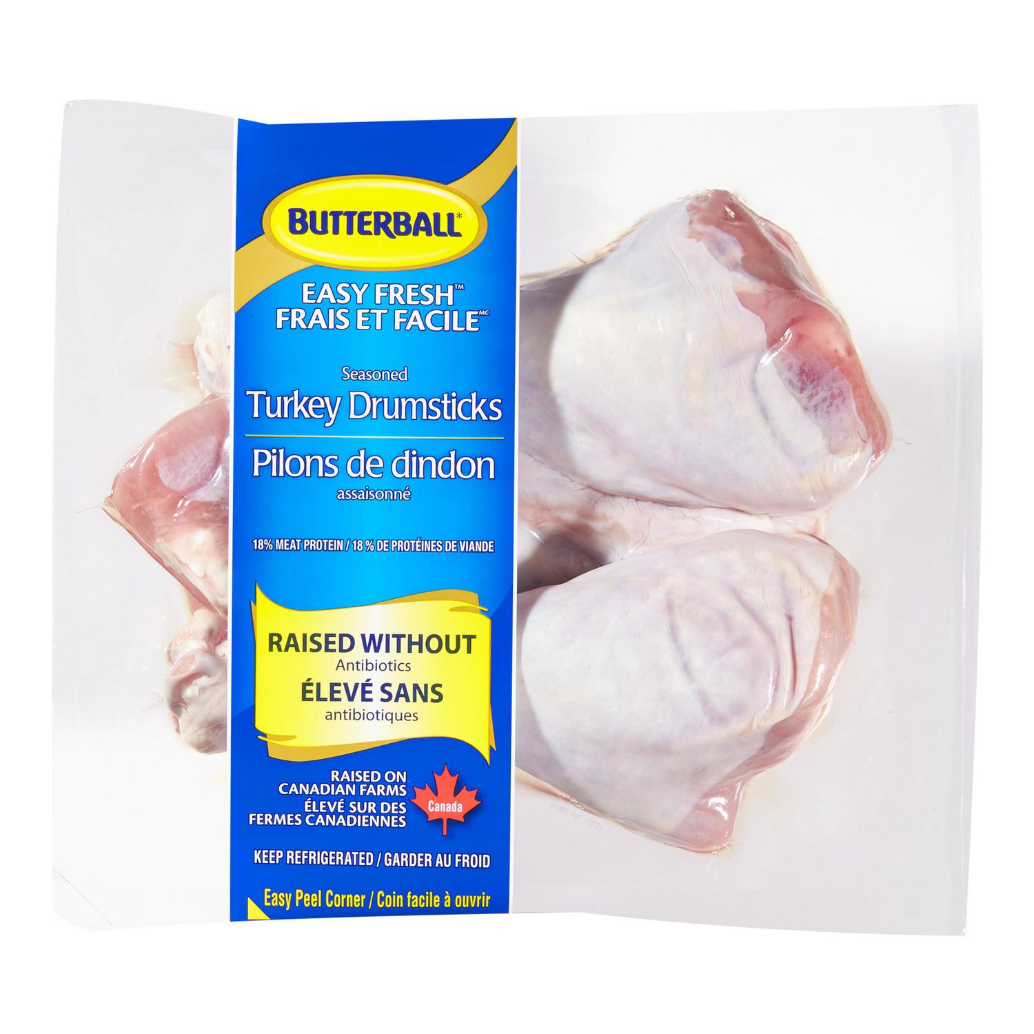 Butterball Easy Fresh Seasoned Turkey Drumsticks, 784 g (approx