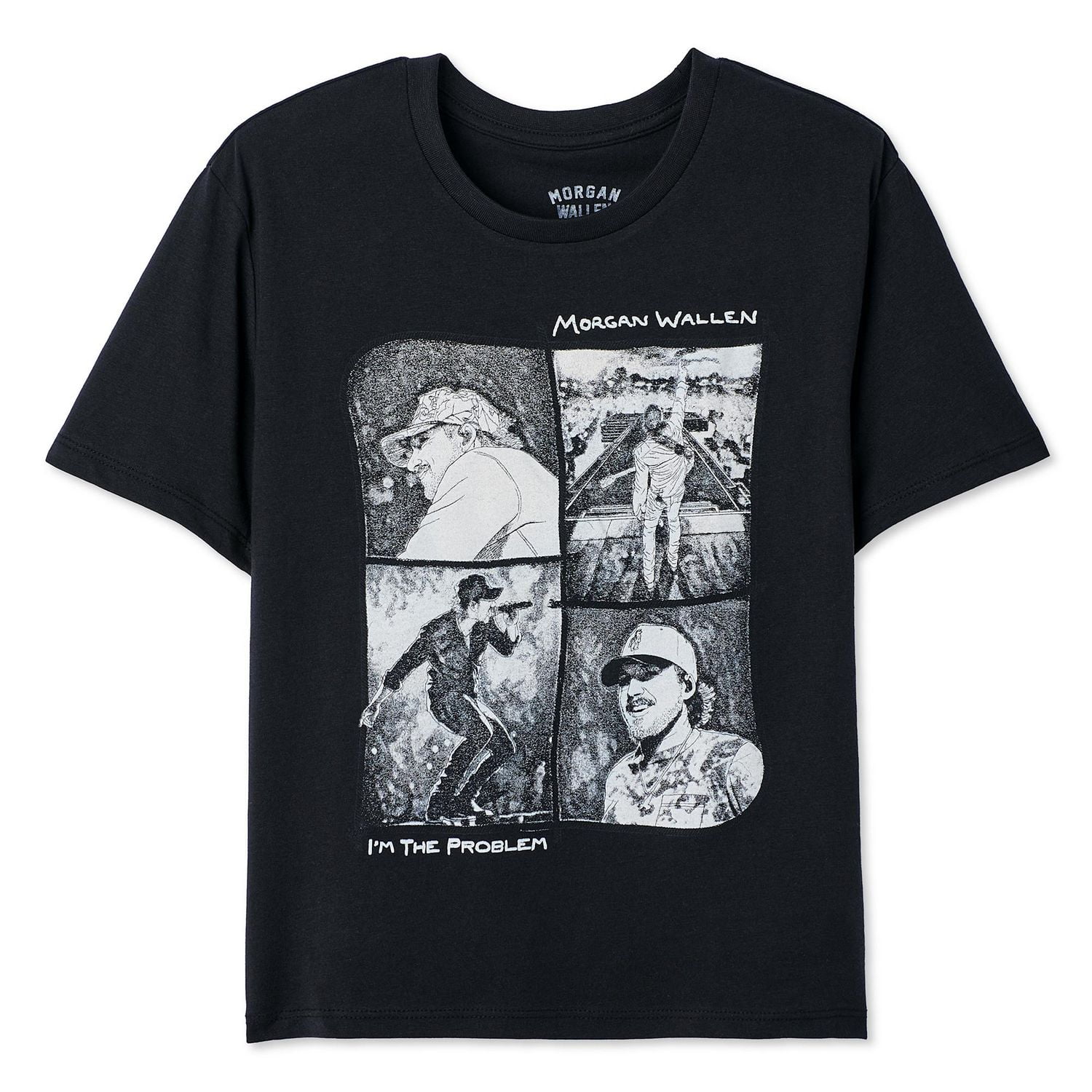 T-shirt à manches courtes Morgan Wallen pour filles Tailles TP–TG