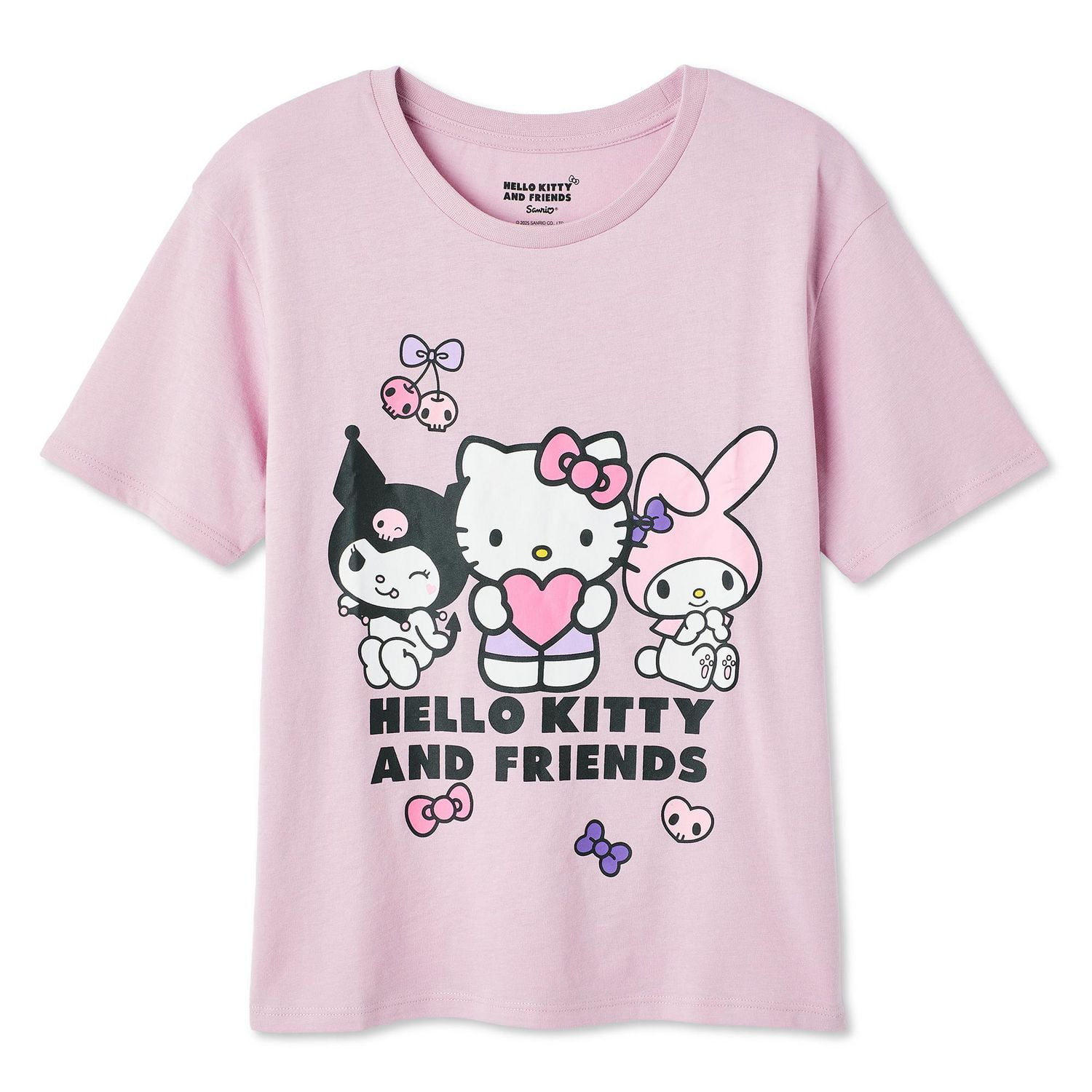 T-shirt à manches courtes Hello Kitty et ses amis pour filles