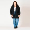 thumbnail image 2 of Devoted Women’s Plus size L/S Ottoman ribbed cardigan, 2 of 4