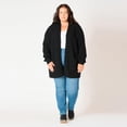 thumbnail image 2 of Devoted Women’s Plus size L/S Ottoman ribbed cardigan, 2 of 4