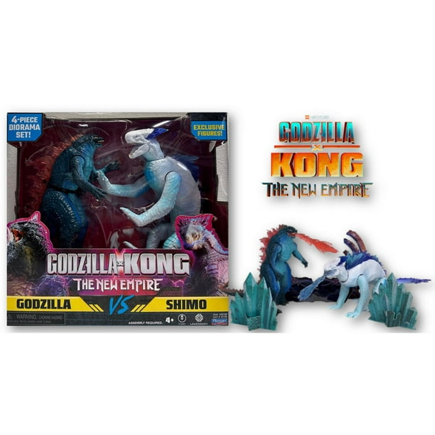 Godzilla x Kong Godzilla vs Shimo, Pack de 2 Figurines par Playmates Toys