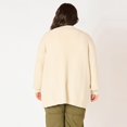 thumbnail image 4 of Devoted Women’s Plus size L/S Ottoman ribbed cardigan, 4 of 4