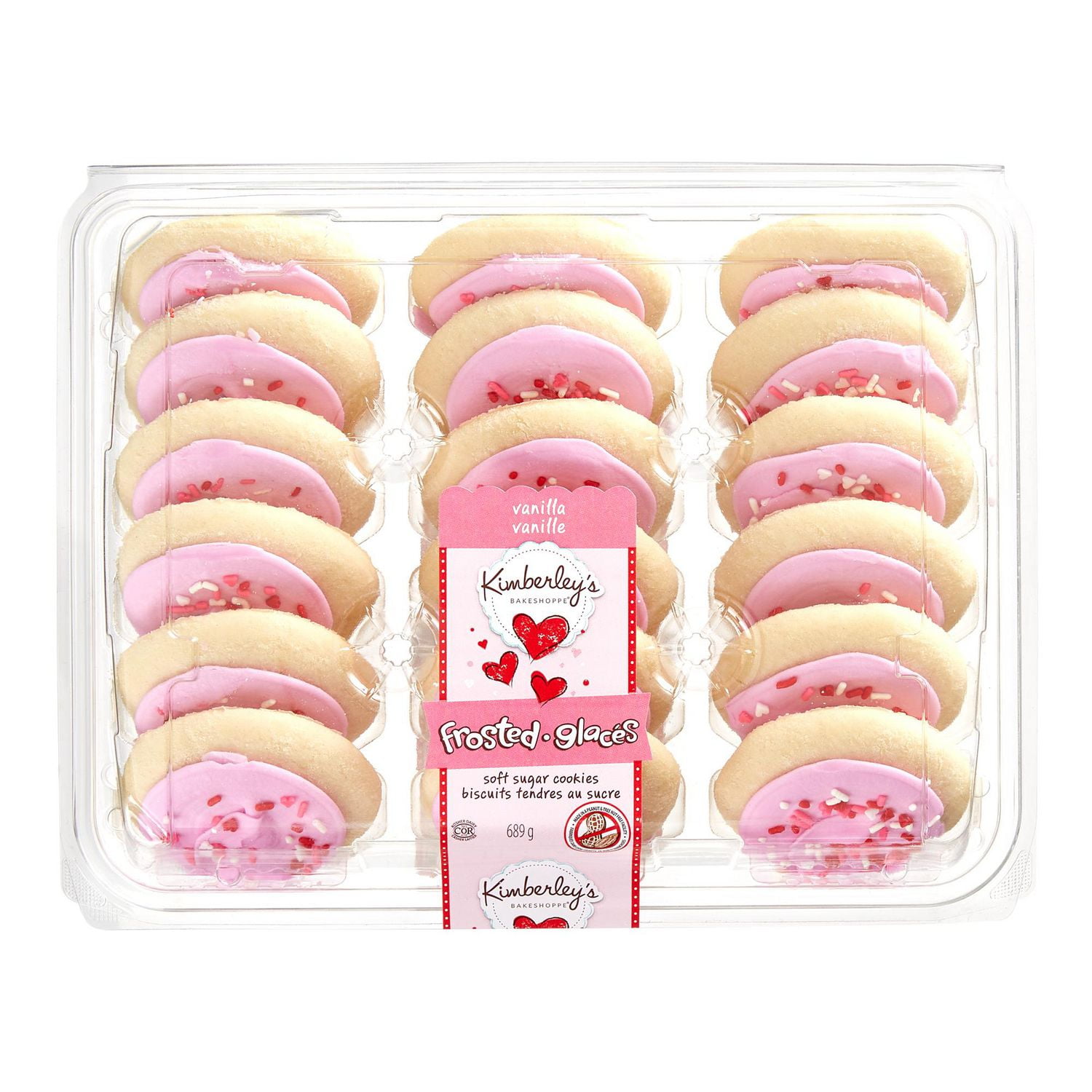 Biscuits tendres au sucre glacés à la vanille Kimberley’s Bakeshoppe 18 biscuits, total de 689 g