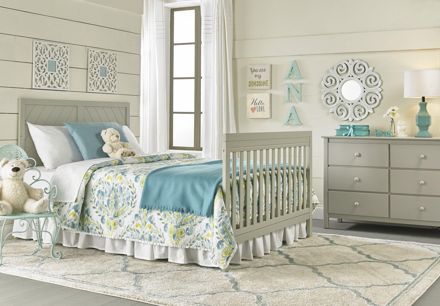 Fisher Price Buckland Crib in Misty Grey Walmart