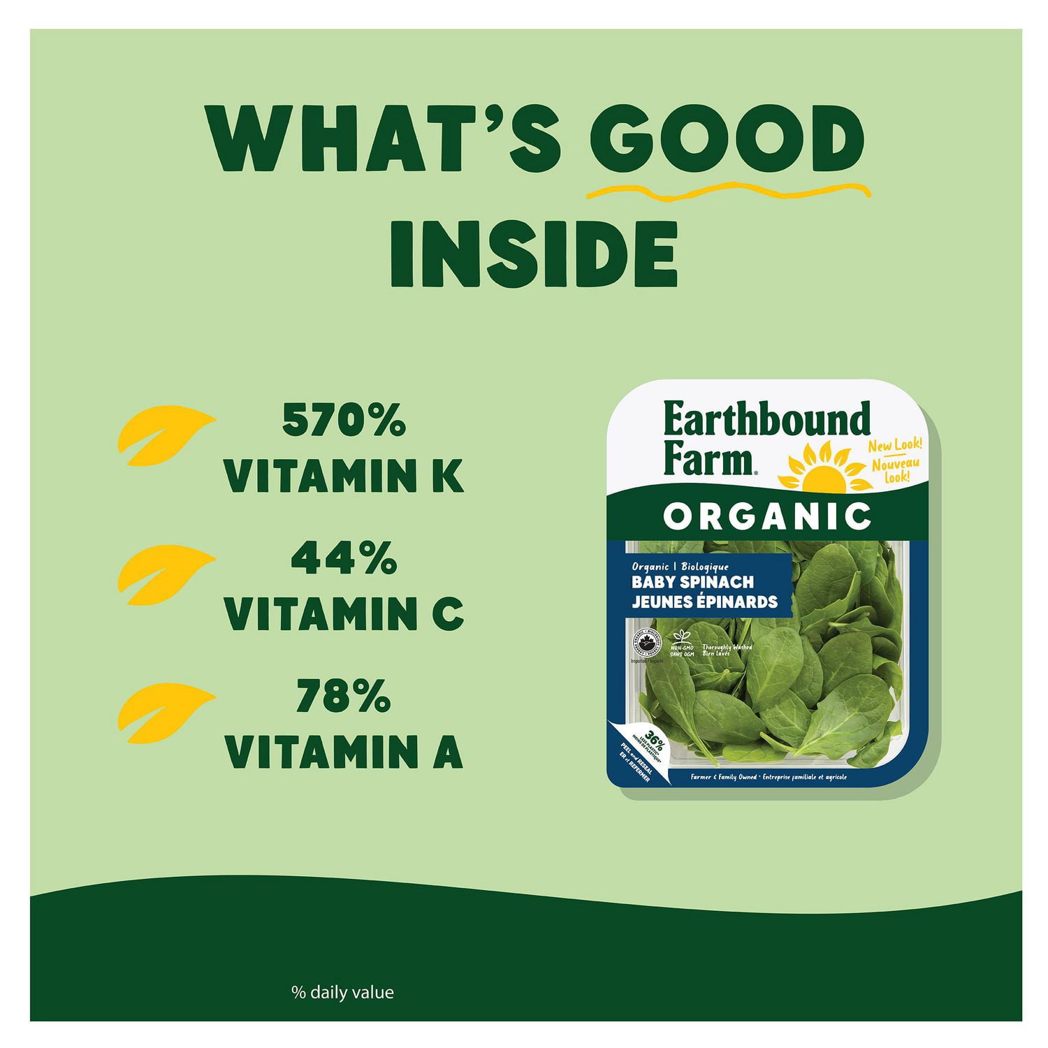 Organic Baby Spinach, 142g