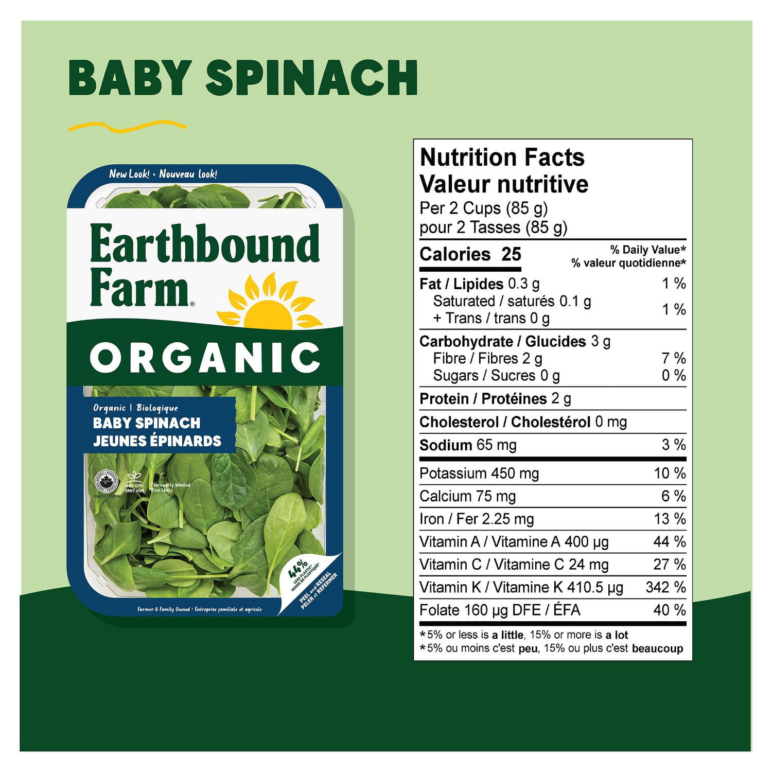 Organic Baby Spinach, 284g