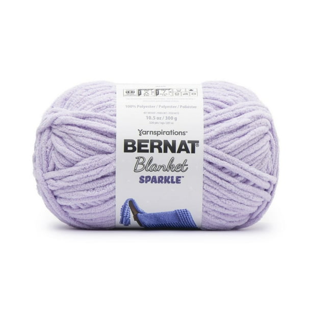 Fil Bernat® Blanket Sparkle™, polyester #6 super volumineux, 10,5 oz/300 g, 220 verges