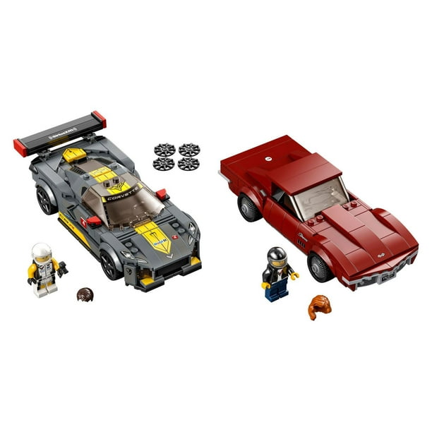 LEGO Speed Champions Voiture de course Chevrolet Corvette C8.R et Chevrolet  Corvette 1968 76903 