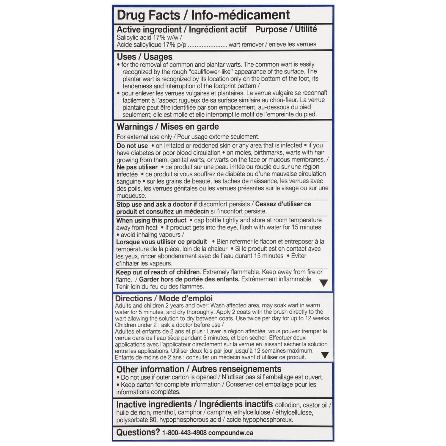 Compound W Fast Acting Liquid, 10 ML Liquid