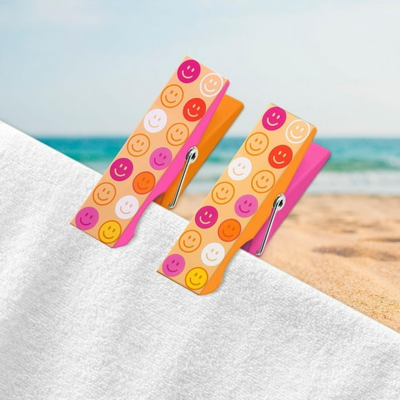 MAINSTAYS TOWEL CLIP - SMILEY FACES, SMILEY FACES DESIGN