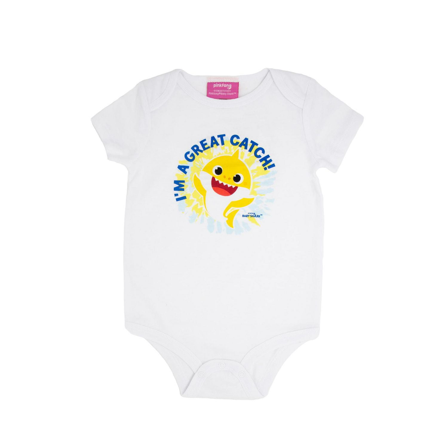 Baby Shark Short Sleeve Romper Suit for Infants