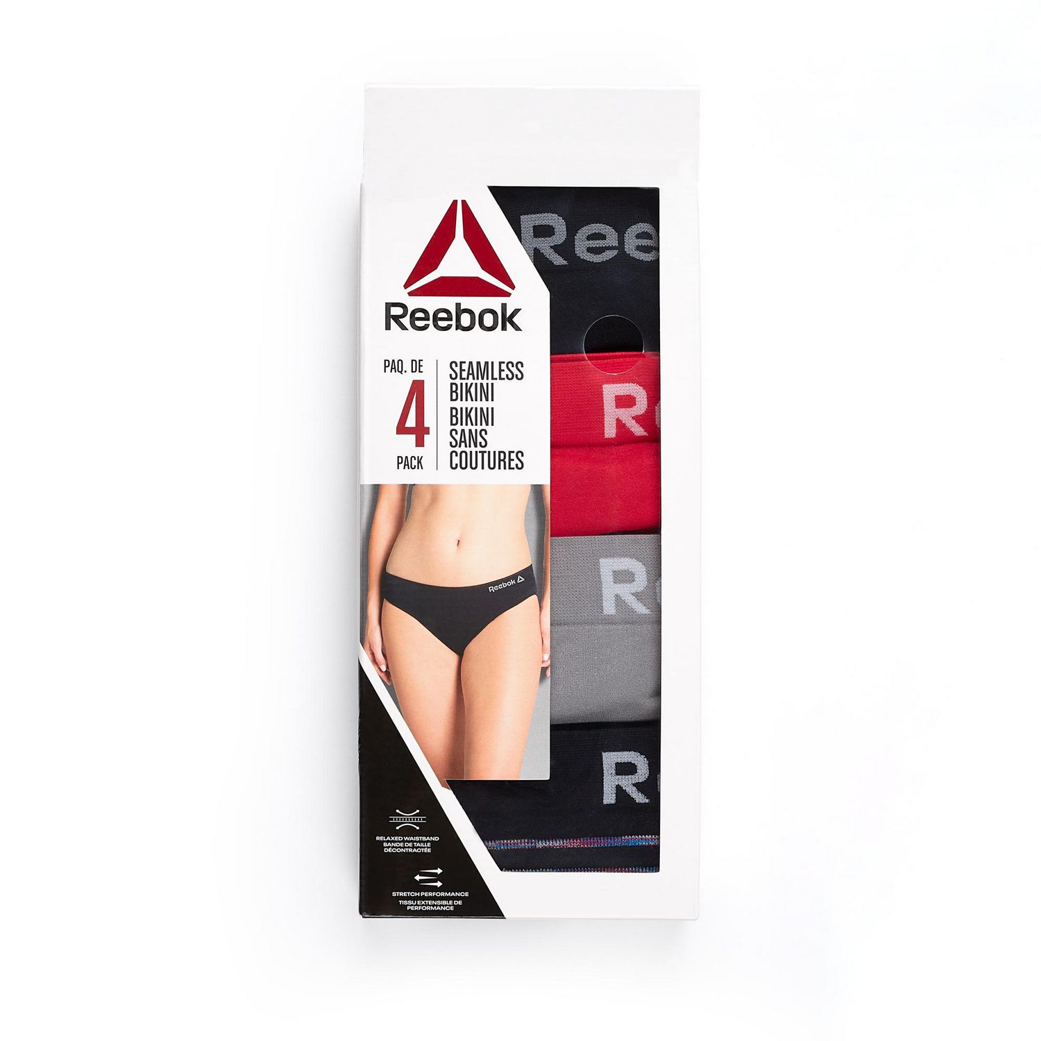 Reebok Women?s Underwear ? Seamless High Waist Brief Panties (4
