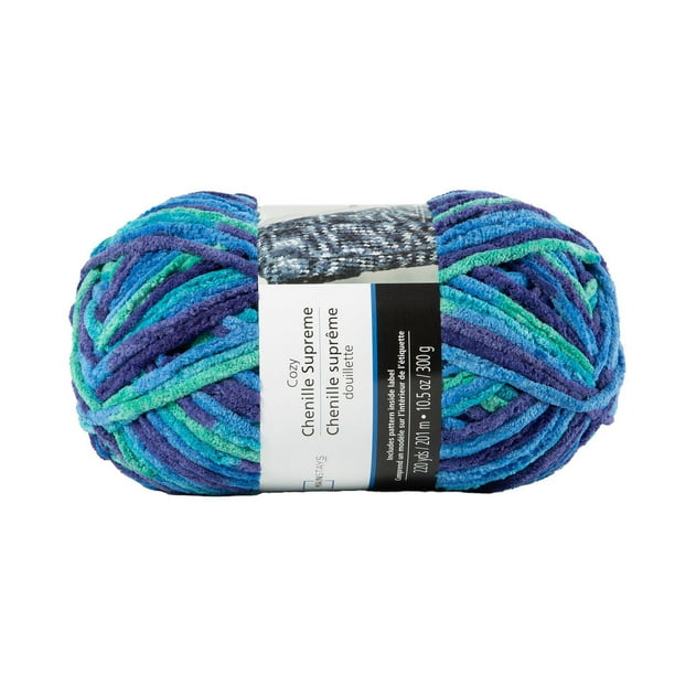 MAINSTAYS cozy ocean chenille yarn, Polyester 100% yarn - Walmart.ca