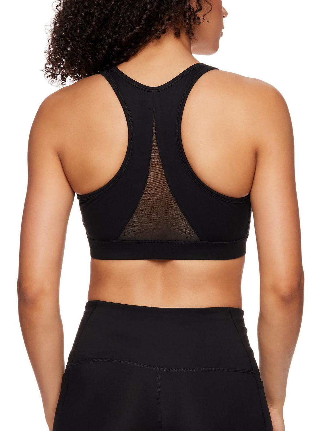 Reebok Women's Stronger Sports Bra with Mesh Panel and Removable Cups