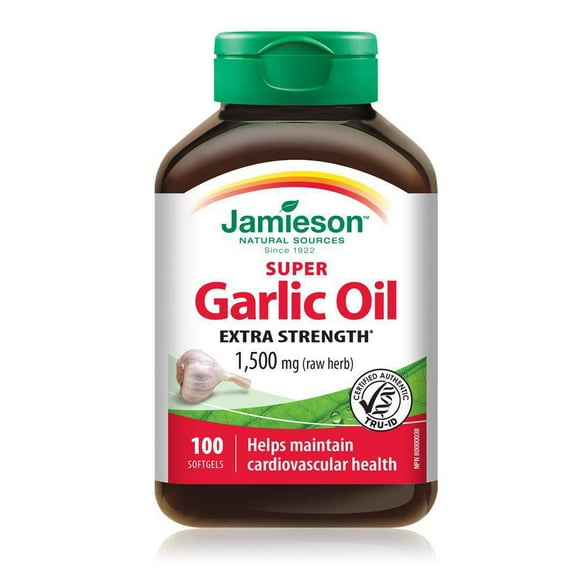 Jamieson Super Garlic Oil 1,500 mg Softgels