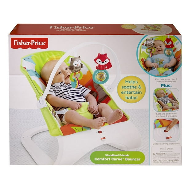 Fisher-Price Woodland Friends Comfort Curve Bouncer Seat 