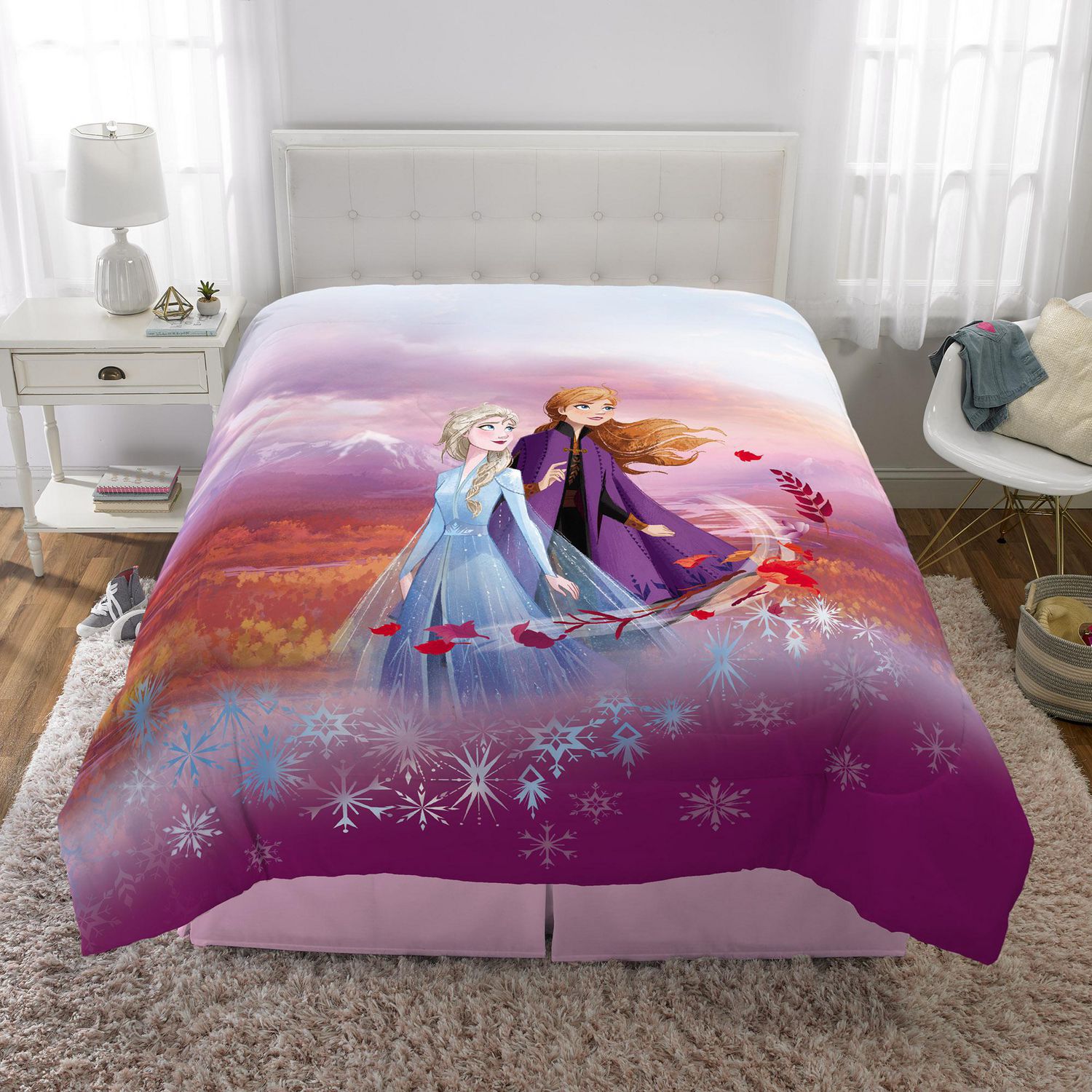 Spirit of Nature Twin New Disney's Frozen II Kids Bed Sheet Set Elsa & Anna 