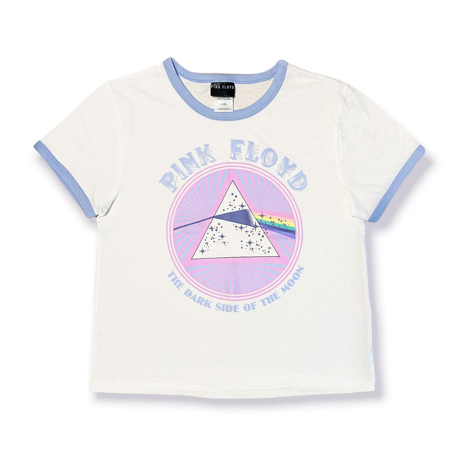 Pink Floyd Ladies short sleeve cropped t-shirt