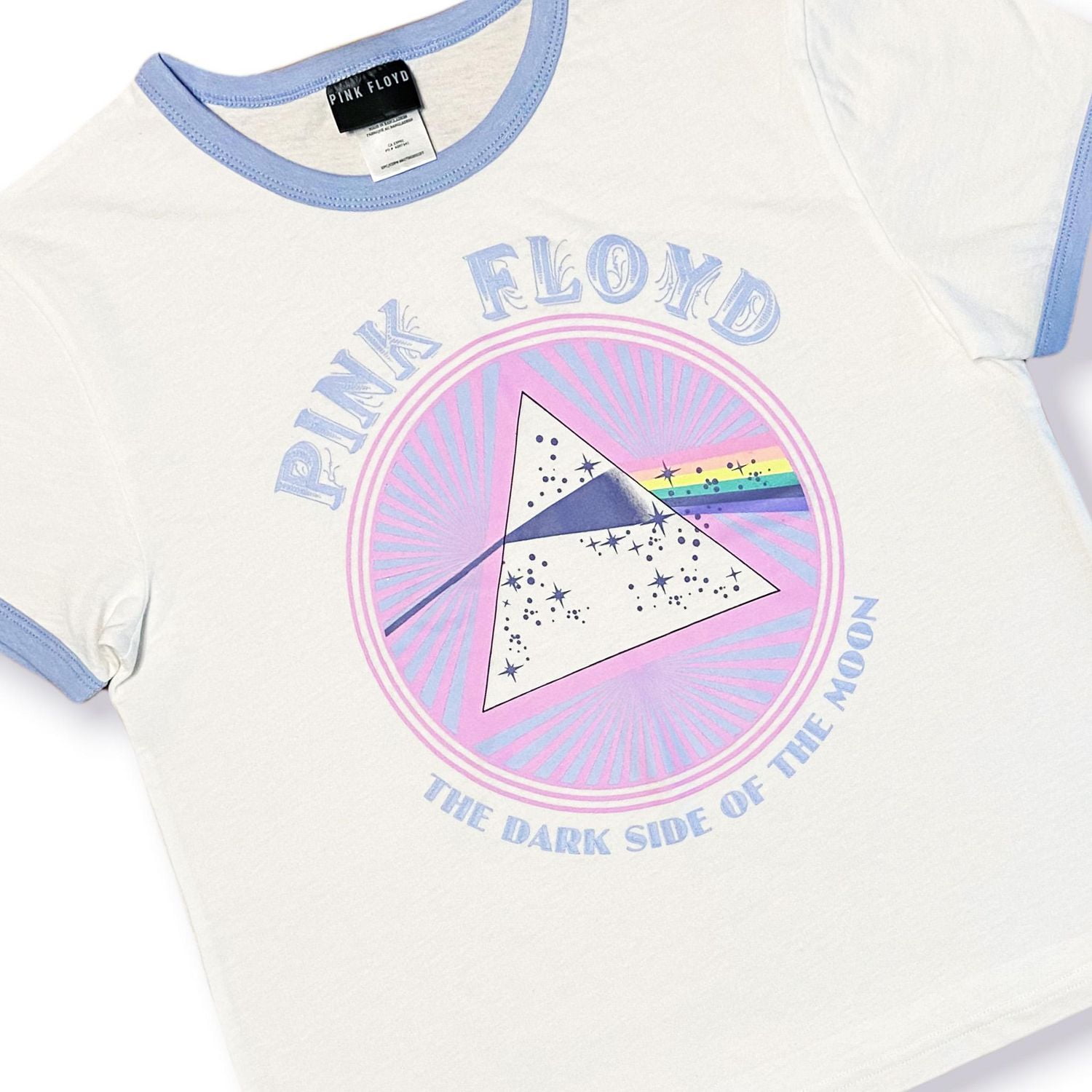 Pink Floyd T-shirt écourté à manche courte pour femme