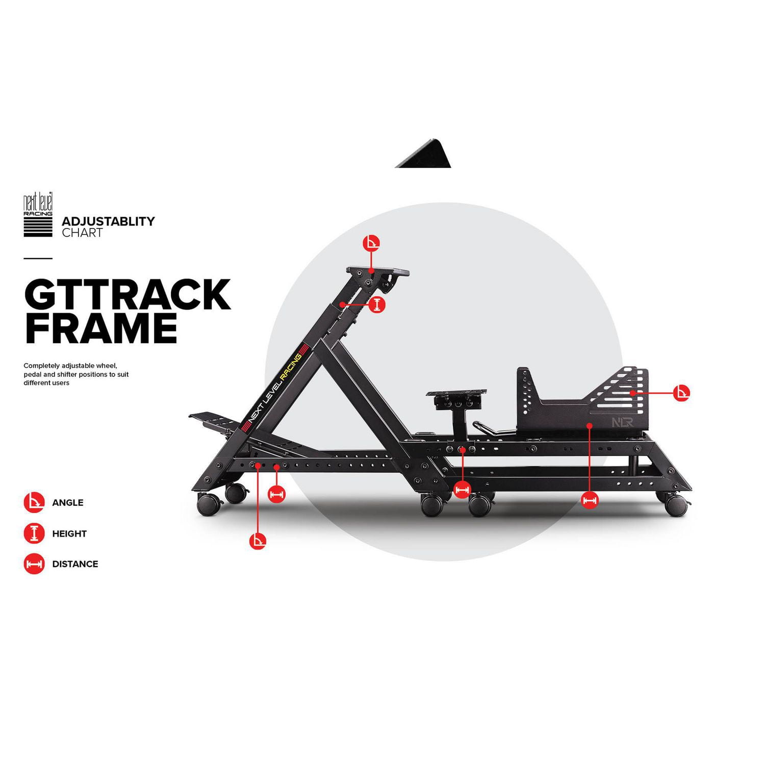 Next Level Racing GTtrack Frame Only Simulator Cockpit Walmart