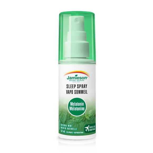 Jamieson Melatonin 1 mg Natural Mint Flavour Sleep Spray, 58 mL
