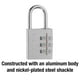 Cadenas à combinaison personnalisable Master Lock #630D 30 mm, numérique – image 4 sur 6