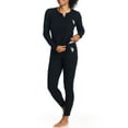 thumbnail image 3 of U.S. Polo Assn. Women's Ribbed Henley Long Underwear Thermal Set *Online Exclusive, 3 of 6
